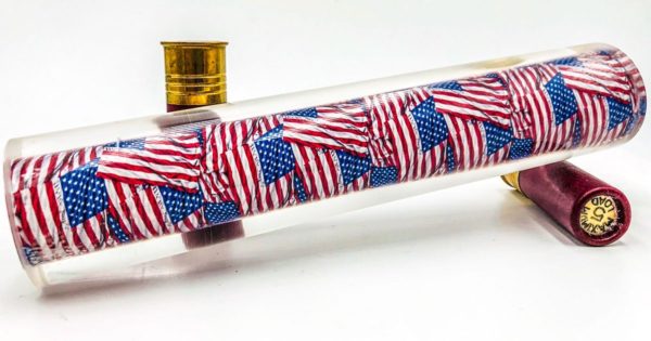 American flag image rod for game calls