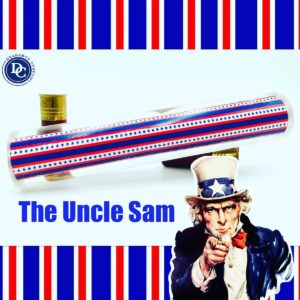 The Uncle Sam design game call blank for duck calls and goose calls