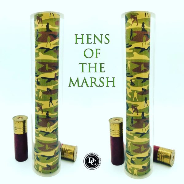 Hens of the Marsh design game call blank for duck calls and goose calls